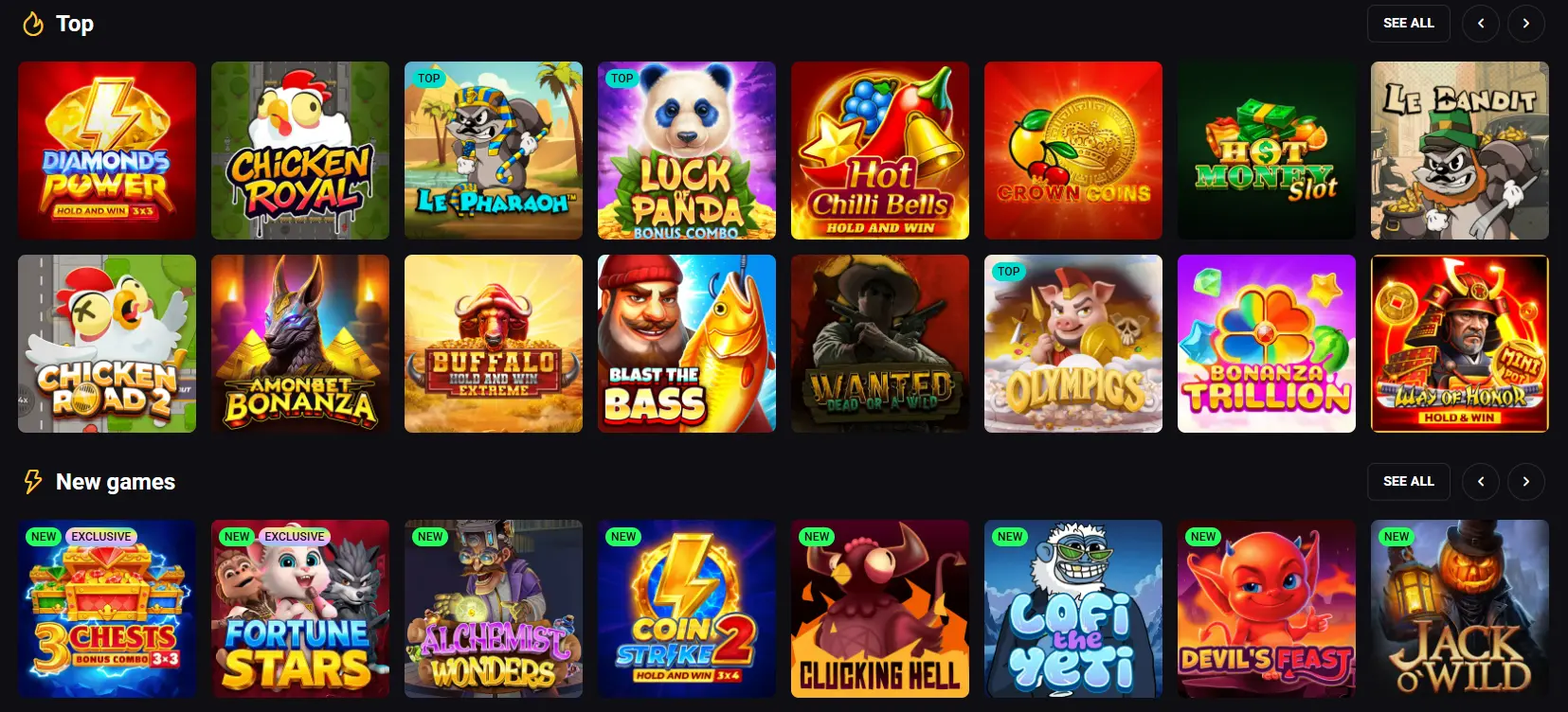 Amonbet Casino - 300 Free Spins & Big Deposit Bonuses
